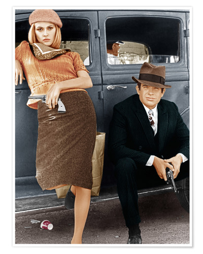 affiche du film bonnie and clyde